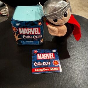 Marvel Cutie Cuff Thor Plush with Silver Helmet